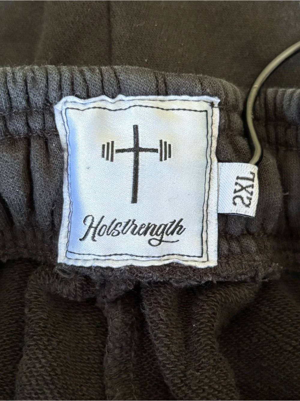 Holstrength Romans 8:37 Black Sweat Shorts | Men’s 2XL | Item 0391